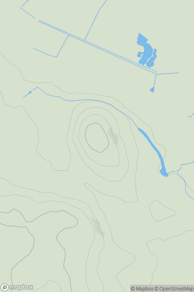 Thumbnail image for Hermitage Hill [Lake District S] showing contour plot for surrounding peak